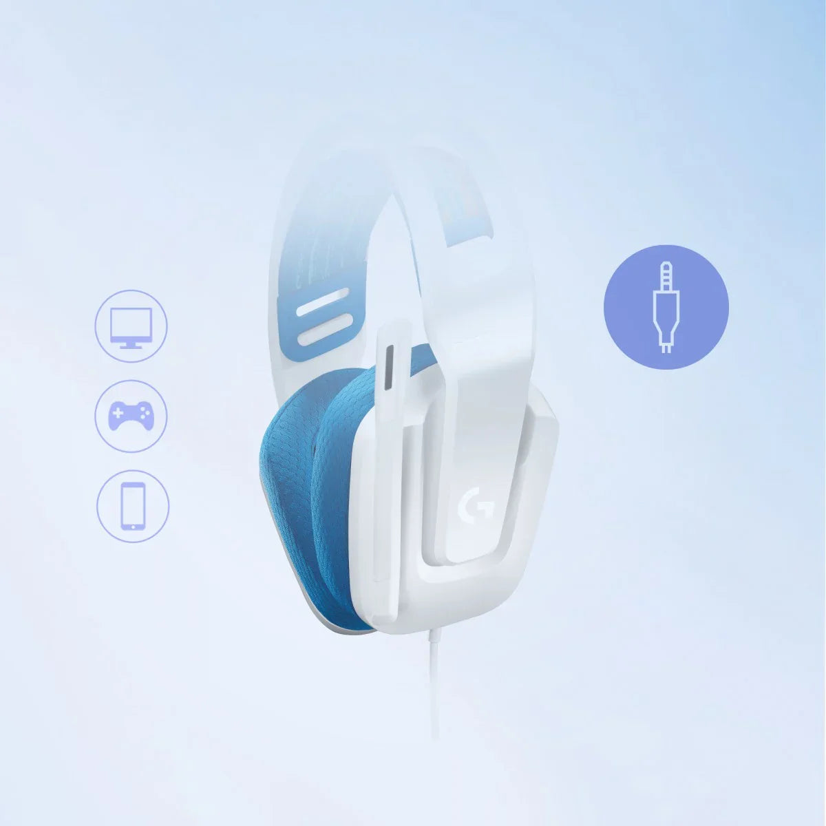 Logitech G G335 Casque Avec fil Arceau Jouer Blanc