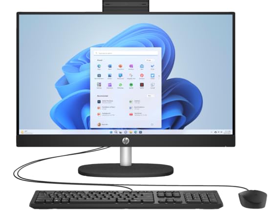 HP AIO 24 i5-1335U 23.8"FHD 8Go 512Go SSD W11H Touch Jet Black 12M