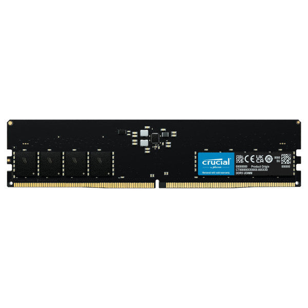 BARRETTE MEMOIRE CRUCIAL 16GB DDR5 4800MHz UDIMM PC BUREAU