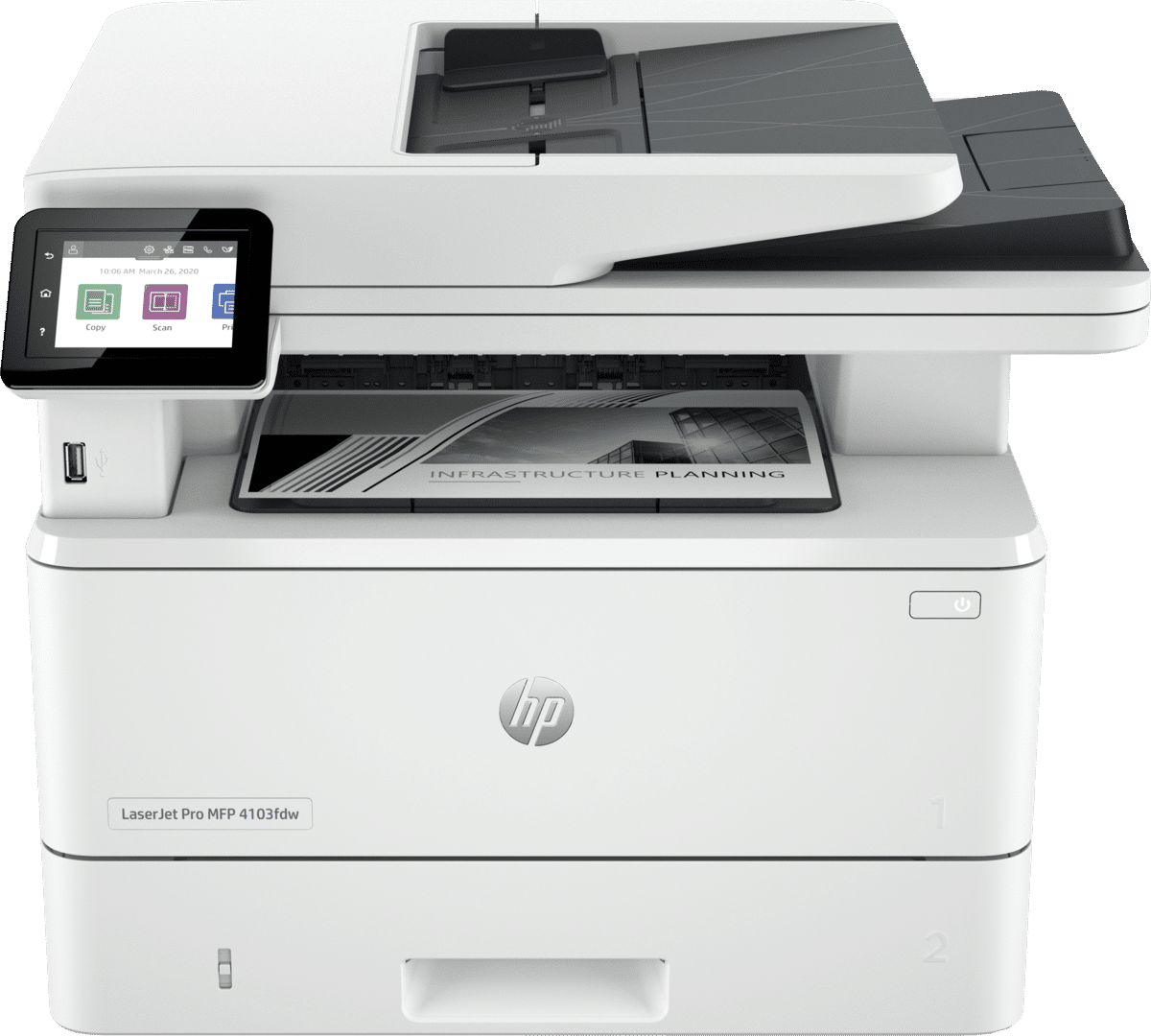 Imprimante Multifonction Laser Monochrome HP LaserJet Pro 4103fdw (2Z629A)