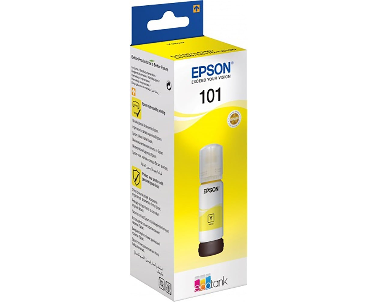 Epson 101 Jaune - Bouteille d'encre Epson EcoTank d'origine (C13T03V44A)