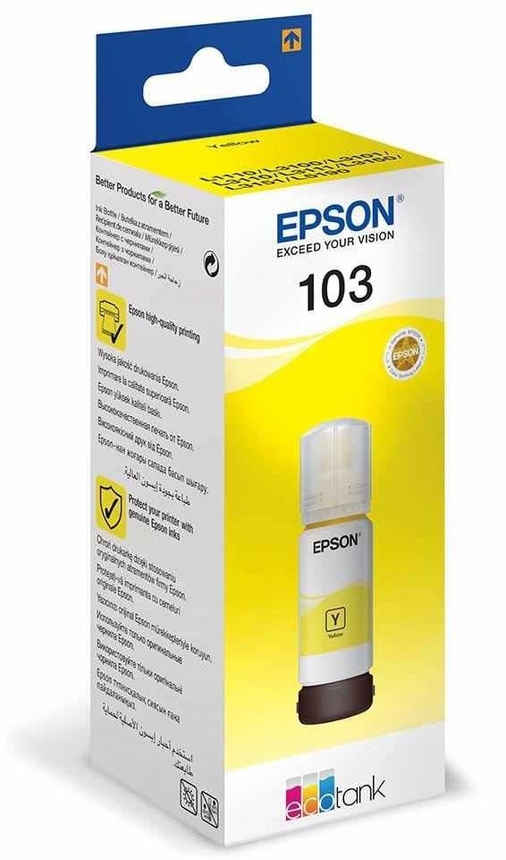 Epson 103 Jaune - Bouteille d'encre Epson EcoTank d'origine (C13T00S44A)