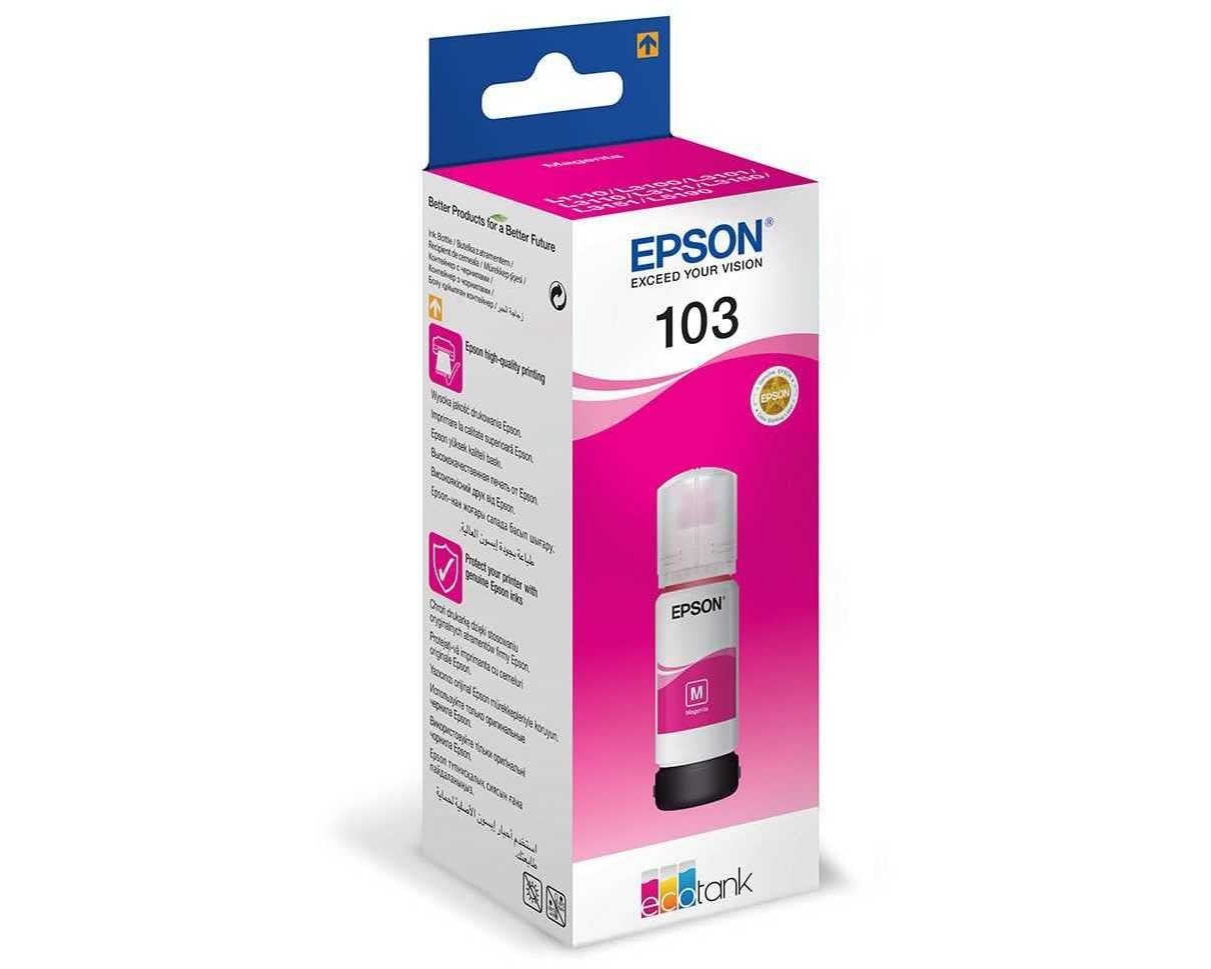 Epson 103 Magenta - Bouteille d'encre Epson EcoTank d'origine (C13T00S34A)