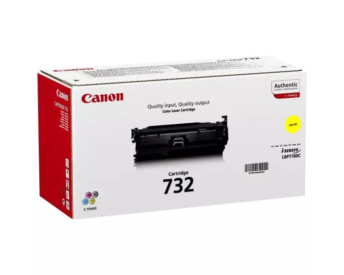 Toner CANON 732 (6260B002) jaune de 6400 pages - cartouche laser de marque CANON