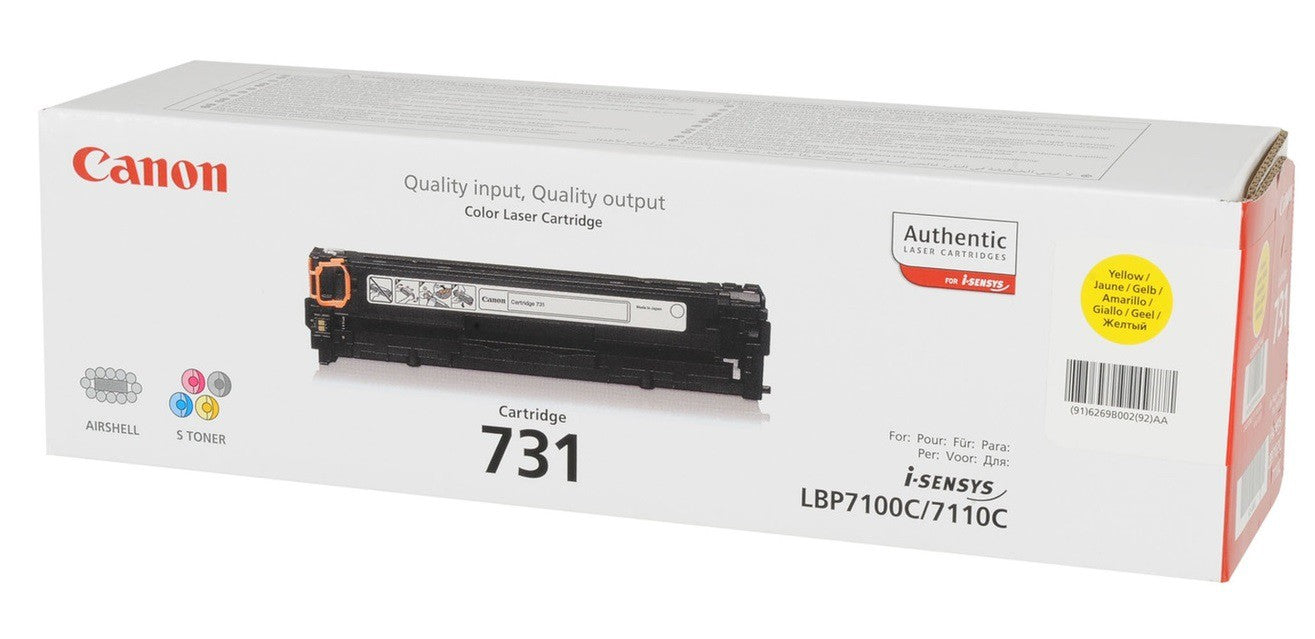 Canon 731 Jaune - Toner Canon d'origine (6269B002AA)
