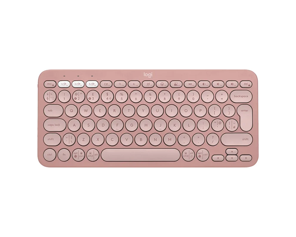 Clavier sans fil Logitech Pebble Keys 2 K380s - Tons de rose (Azerty)