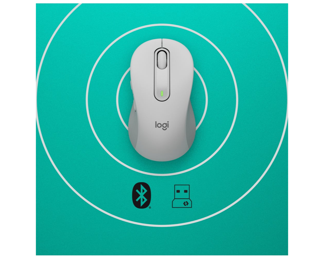 Logitech Signature M650 souris Droitier RF sans fil + Bluetooth Optique 2000 DPI (910-006255)