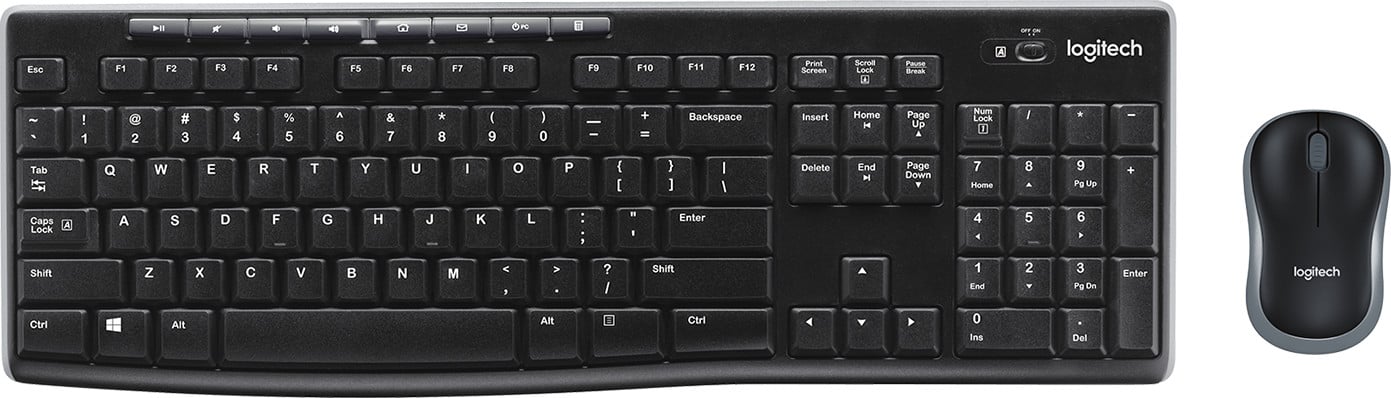 Logitech Wireless Desktop MK270 - Ensemble sans fil souris + clavier (AZERTY Français)