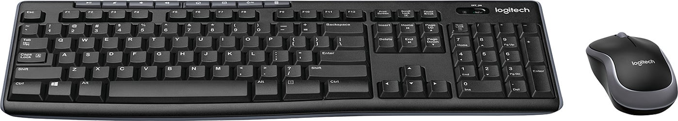 Logitech Wireless Desktop MK270 - Ensemble sans fil souris + clavier (AZERTY Français)