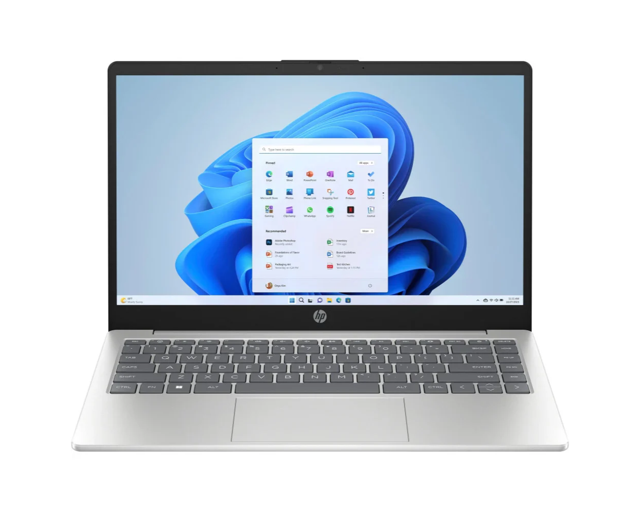 PC portable HP 14 i7-1355U 14"FHD 8 Go 512 Go SSD W11H Natural Silver (886J1EA)