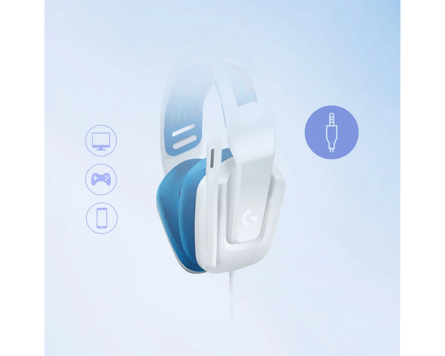 Logitech G G335 Casque Avec fil Arceau Jouer Blanc