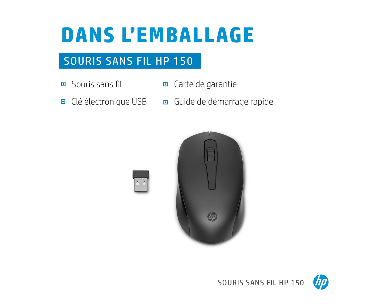 Souris sans fil HP 150 (2S9L1AA)