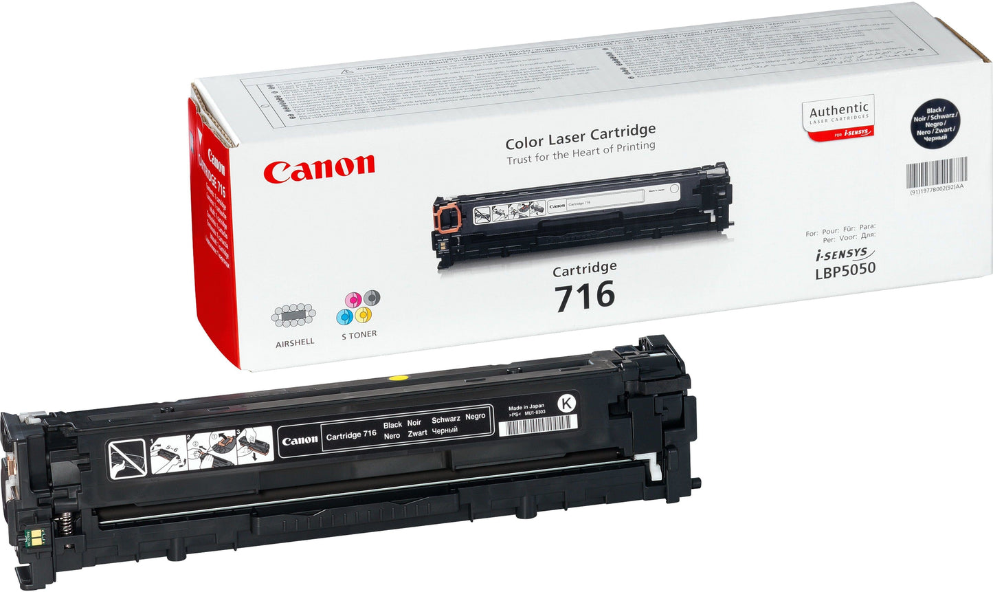 Canon 716 Noir - Toner Canon d'origine (1980B002AA)