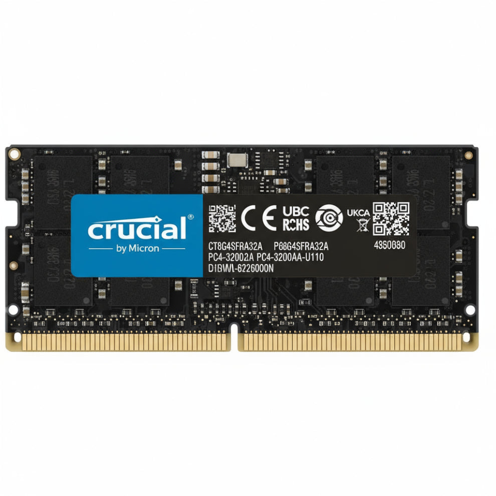 BARRETTE MEMOIRE CRUCIAL 8GB DDR5 4800MHz SODIMM PC PORTABLE