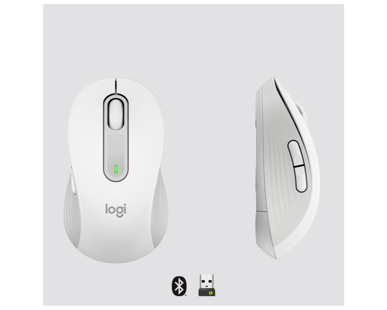Logitech Signature M650 souris Droitier RF sans fil + Bluetooth Optique 2000 DPI (910-006255)